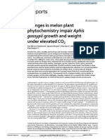 Changes in Melon Plant Phytochemistry Impair Aphis