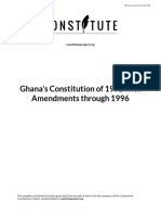 Ghana 1992 Constitution With The 1996 Amendments