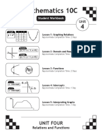 Math 10C - Unit 4 Workbook