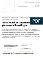 Turnaround Im Unternehmen Planen Und Bewältigen