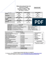 English - 1st Shift Routine - Summer 2023