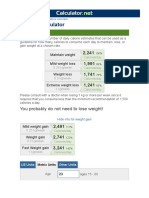 Calorie Calculator