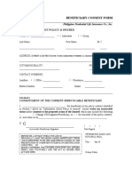 Beneficiary Consent Form