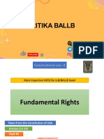 Constitutional Law - II Important MCQ For LLBBALLB 2nd Semester