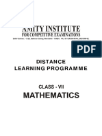 7th Mathematics DLP Study Package Final