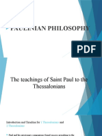 The Teachings of Saint Paul To The Thessalonians