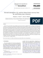 Elevated Atmospheric CO and The Delayed Biotic Recovery From The End-Permian Mass Extinction