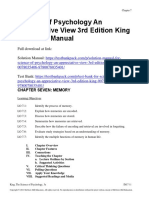 Science of Psychology An Appreciative View 3rd Edition King Solutions Manual Download