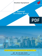 Shenzhen Hongfa Filter Press User Manual