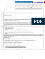 Yb - Customer - Service - Request - Form Yes Bank