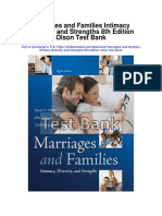 Marriages and Families Intimacy Diversity and Strengths 8th Edition Olson Test Bank