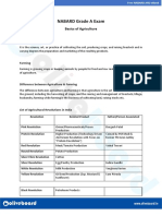 Basics of Agriculture - LECTURE NOTES