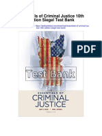 Essentials of Criminal Justice 10th Edition Siegel Test Bank