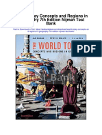 World Today Concepts and Regions in Geography 7th Edition Nijman Test Bank