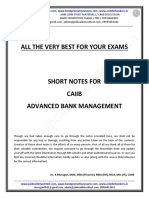 Short Notes CAIIB ABFM by DR - Murugan