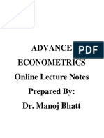 Econometrics Main Slides