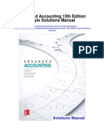 Advanced Accounting 13th Edition Hoyle Solutions Manual