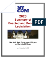 NYCOM Summary of Legislation