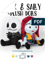 Jack Sally Doll Plush Sewing Pattern