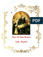 Rezo Del Santo Rosario. Latín - Español