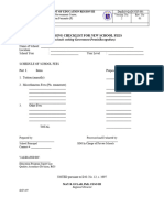 Schedule of New Fees - Retooled