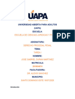 Tarea 1 Derecho Procesal Penal 1