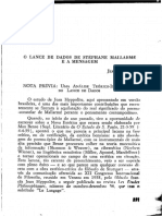 HYPPOLITE, J - O Lance de Dados de Stéphane Mallarmé e A Mensagem