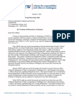 FOIA Request - CREW: Dept. of State: Regarding Mongolia Forward's Ties To Gage LLC and Rep. Rehberg (R-MT) : 10/3/2011