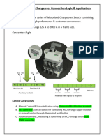 Tech Article - Motorised Changeover Connection Logic and Application