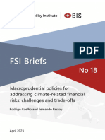 Macroprudential Policies For Addressing Climate - Related Financial Risks: Challenges and Trade