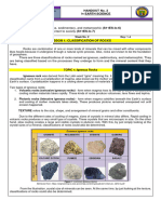 Classifications of Rocks Shs