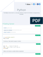 Python Cheatsheet