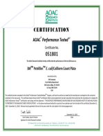 E.coli Validation 3m Aoac