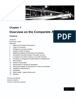 Overview On The Companies Act, 1994