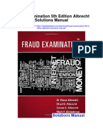 Fraud Examination 5th Edition Albrecht Solutions Manual