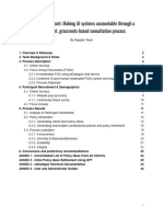 Preliminary Report: Making AI Systems Accountable Through A Transparent, Grassroots-Based Consultation Process