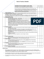 Visa For Tourism Checklist New