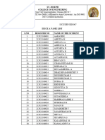 Ece Students Name List 2022-2023