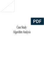 Case Study (Analysis of Algorithm