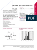 40V Precision Low Power Operational Amplifiers: ISL28117, ISL28217 Features