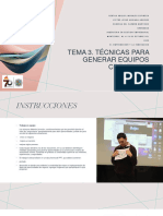 Tema 3. Técnicas para Generar Equipos Creativos