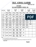 Datesheet 9th & 10th