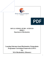 PG Biochemistry Syllabus