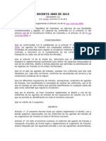 Decreto 2885 de 2013
