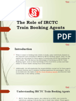 The Role of IRCTC Train Booking Agents