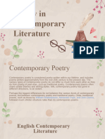 Contemporary Poetry 1