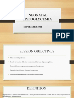 Neonatal Hypoglycemia September 2022