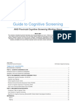 If HP HPSP Cognitive Screening Guide