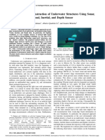 Contour Based Reconstruction of Underwater Structures Using Sonar Visual Inertial and Depth Sensor