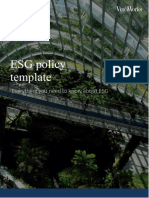Esg Policy Template
